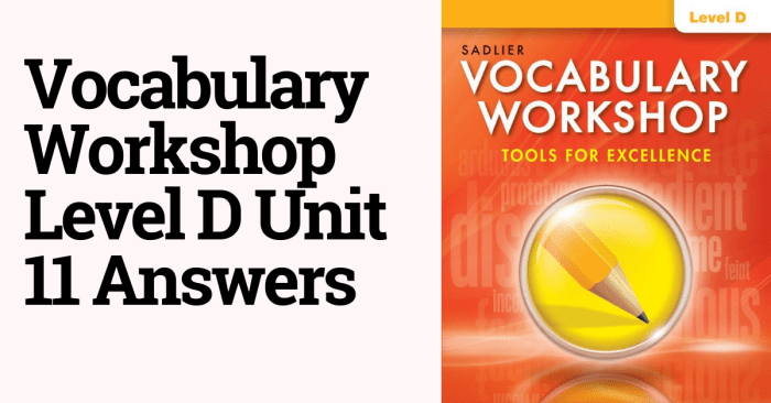 Vocab workshop level d unit 6