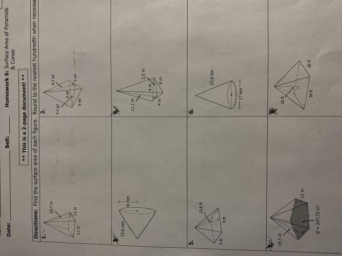 Surface area homework 3 answer key